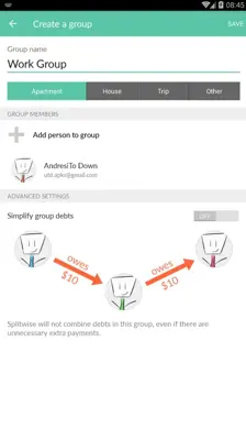 Splitwise android App screenshot 1